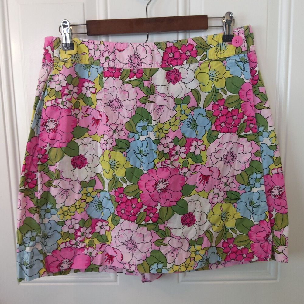 White Stag Stretch Floral Print Skort size 14